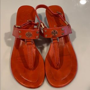 Tory Burch orange sandals
